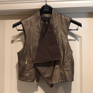 BCBGMAXAZRIA Leather Vest